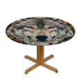 thumbnail image 3 of Orinice Wolf Flowers Art Round Table Cover Stain Resistant Washable Indoor Outdoor Tablecloth Kitchen Dining Wedding Parties 100% Polyester Fiber 42-46, 3 of 8