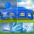 thumbnail image 6 of COBIZI 13x26 Heavy Duty Pop Up Canopy with 6 Sidewalls Party Tent Outdoor Wedding Large Event Tent with Roller Bag for Garden Lawn Waterproof UPF 50+ Ez Up, Blue, 6 of 7