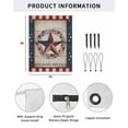 thumbnail image 2 of 4th of July RV Awning Sun Shade Screen 9'X7' Rustic American Barn Star Stripes Mesh Sunscreen Wood Grain Awning Shade Screen with Zipper UV Blocker Completed Kits for RV Motorhome Camper, 2 of 7