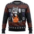 thumbnail image 5 of Otoño e invierno Ropa de Año Nuevo Sin rostro y hollín Sprites El viaje de Chihiro Studio Ghibli Suéter navideño Jersey de Papá Noel, 5 of 5