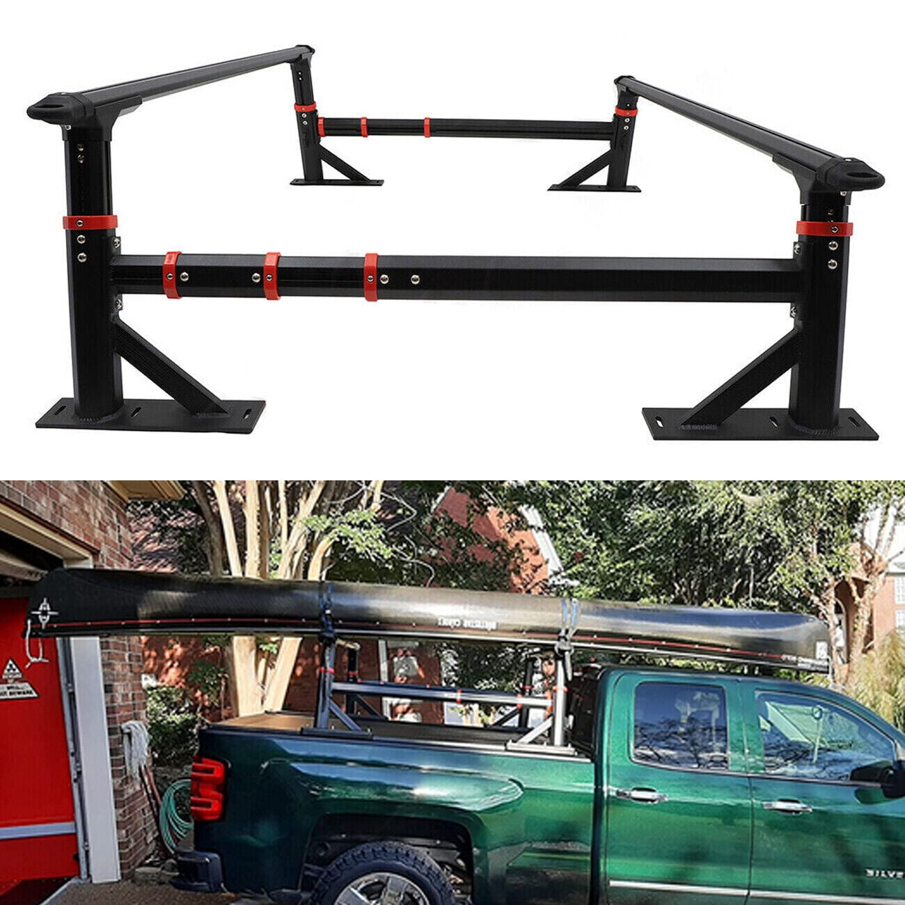 ROSY PIXEL Ladder Rack For 20072023 Honda Ridgeline Truck Bed Universal Adjustable Pickup