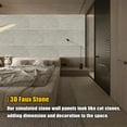 thumbnail image 5 of 6-Pack 3D Faux Stone Wall Panels, 47.24" x 23.62" PU Cement-Texture Wainscoting Panels for Interior Walls, Waterproof & Lightweight, Covers 46.5 SF, for TV Wall Office Living Room, 5 of 8