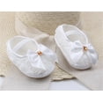 thumbnail image 3 of Baby Girl Shoes Baby Mary Jane Flats Princess Wedding Dress Shoes Crib Shoe for Newborns Infants, 3 of 4