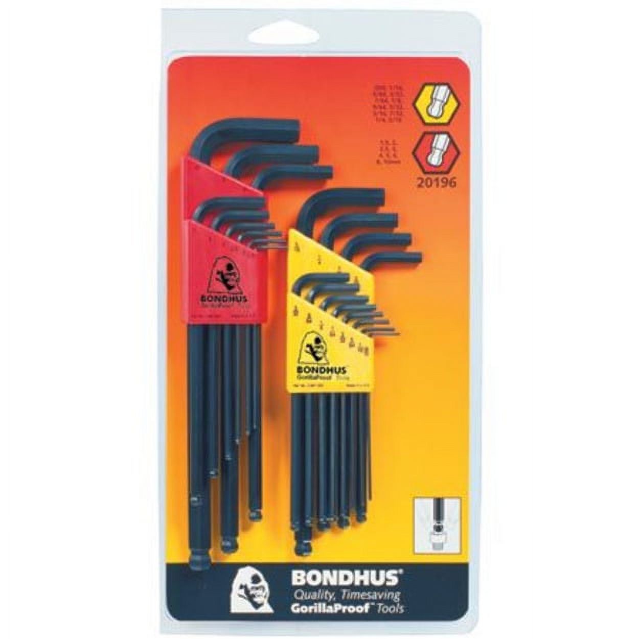 Bondhus Inch/metric Ball End L-Wrench Double Pack - image 2 of 2