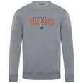 thumbnail image 2 of Men's Levelwear Gray Edmonton Oilers Zane Carve Pullover Sweatshirt, 2 of 3