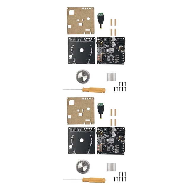 stanreset Mini Puissance pour Amplificateur Bluetooth 5.0 Puissance Audio Numérique pour Amplificateur DIY Stéréo Module Amplificateur Sans Fil 2ensemble