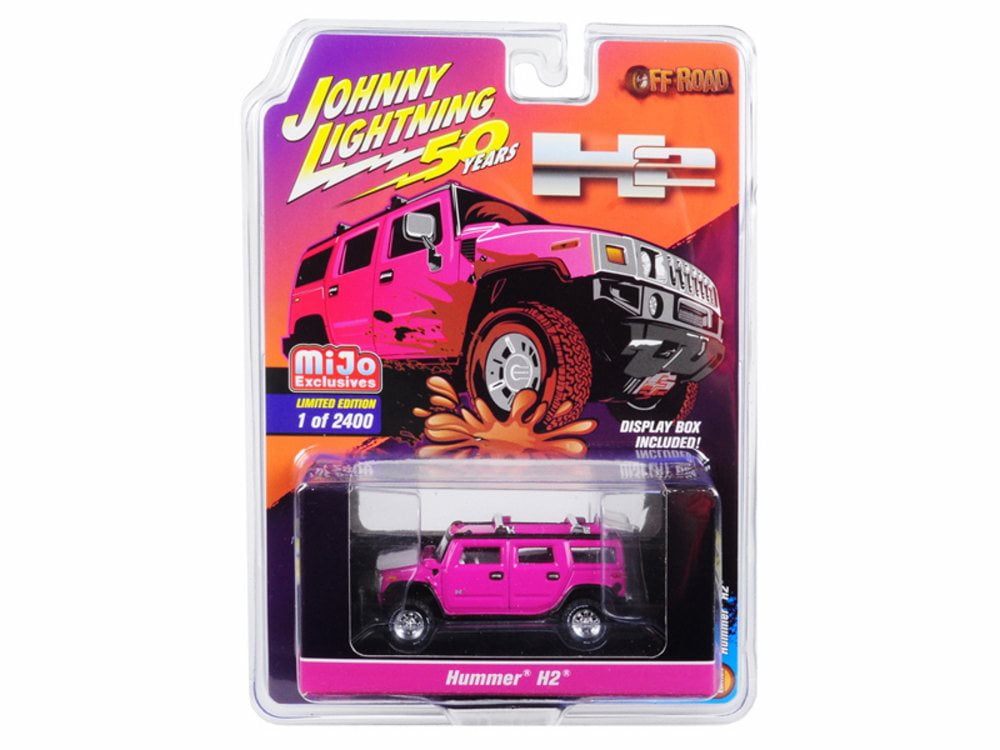 激レア　1/64 JOHNNY LIGHTNING ハマー　H2 ピンク　限定品 Johnny Lightning 1/64 Off Road Hummer H2 Pink Limited