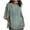 Army Green, variant on MaFYtyTPR Women's Ladies Fashi Casual Cropped 3/4 Sleeve Printing Cott Loose Shirt Blouse Top 2024 Popular New Tops Army Green S