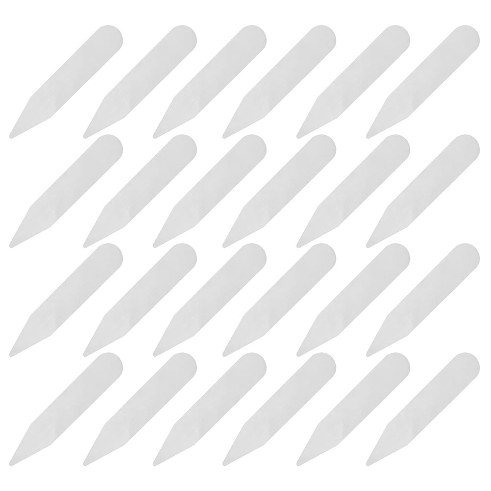 SILENRADAWN 200Pcs Plastic Collar Stays Transparent Pet Wrinkle Resistant for Work Shirts and Office Wear
