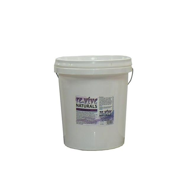 Revive Naturals Food Grade Quality Magnesium Chloride Flakes (35Pound Tub)
