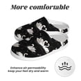 thumbnail image 6 of Goofa Swan And Dragonflies Print Womens Mens Cotton Lightweight House Slippers , Washable Home Slippers,Indoor Comfy Bedroom Cozy Slippers-40/41, 6 of 7