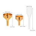 thumbnail image 2 of OUNONA Funnel for Flask Liquid Small Funnel 3.50X2.50X2.50CM Golden, 2 of 8