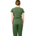 thumbnail image 7 of Green Town Scrubs for Women Scrub Set - Jogger Pant and V-Neck Top, 6 Pockets, Easy Care Uniforms, 7 of 7