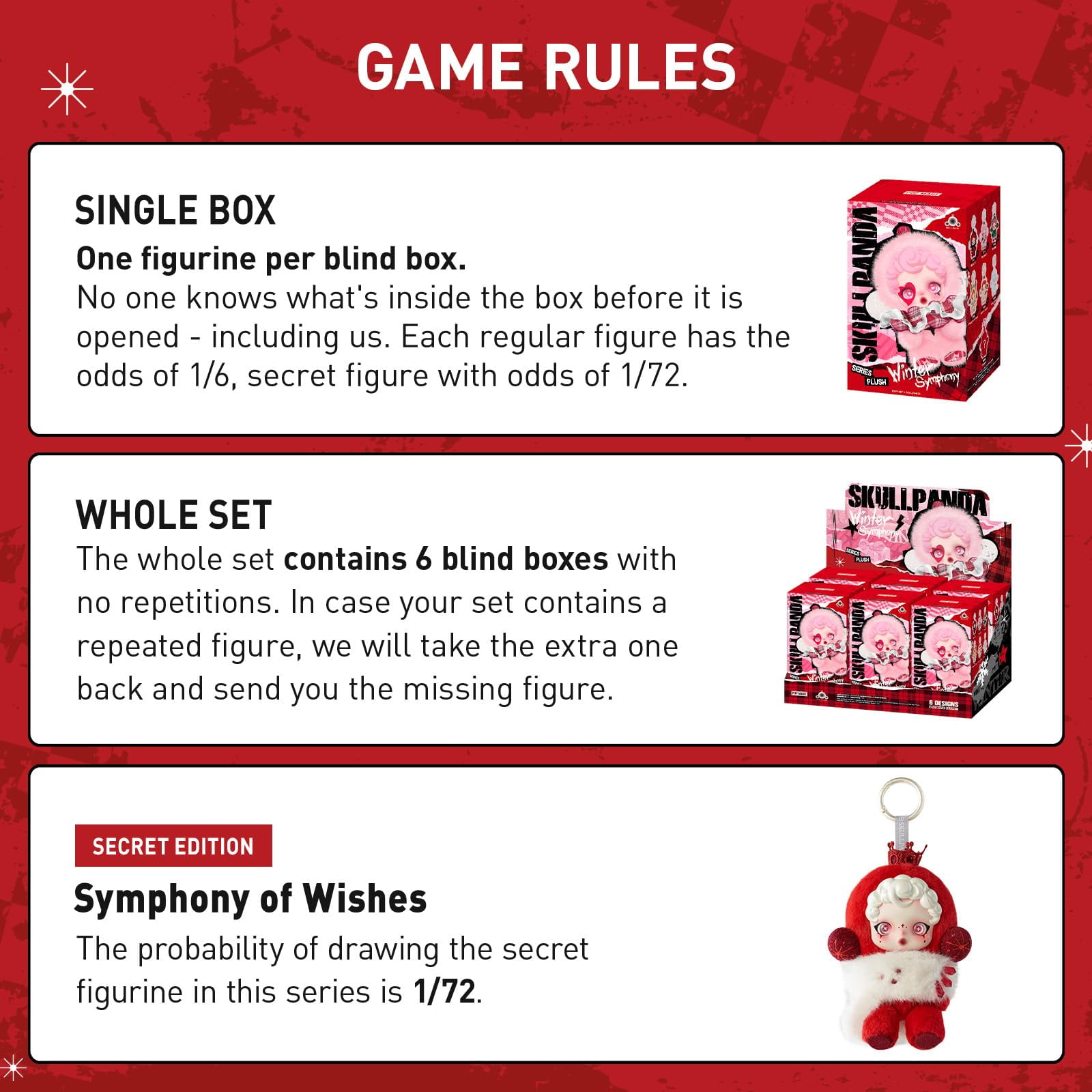 POP MART: SKULLPANDA Winter Symphony Series Plush - 1 Blind Box