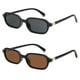 thumbnail image 1 of Gafas de sol Appassal Retro Rectangulares para Mujer Negro/Gris, 1 of 5