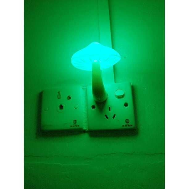 FYBTO LED Veilleuse Plug in Lampe Champignon Veilleuse 7 Couleurs