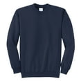 thumbnail image 5 of Mens Core Fleece Classic Crewneck Cotton/Poly fleece Sweatshirt Navy M, 5 of 6
