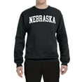 thumbnail image 2 of Wild Bobby State of Nebraska College Style Unisex Crewneck Sweatshirt, 2 of 6