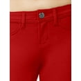 thumbnail image 4 of J. METHOD Women’s Skinny Pants Soft Everyday Solid Color Basic Slim Tight Fit Stretch Legging Jeggings Jeans NEWP77 Red M, 4 of 6