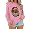 thumbnail image 2 of Chandails de Noël pour Femmes Mode de Noël pour Femmes T-Shirt à Manches Longues et Col Rond avec Coupe Ample et Design de Chandail Sans Capuche pour Femmes, 2 of 4