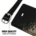 thumbnail image 3 of Hundreds of Spiders Arachnophobia Rectangle Leather Luggage Card Suitcase Carry-On ID Tag, 3 of 5