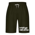 thumbnail image 4 of Mens Casual Shorts Lace-Up Elástico Cintura Bolsillo Ejercicio Fitness Hogar Pantalones de Media Longitud para Diario, 4 of 4