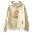 thumbnail image 1 of Sudadera con capucha divertida con estampado de capibara para mujer/hombre, Tops de dibujos animados Kawaii, sudadera para niñas, jerséis con capucha gráficos Harajuku de moda Unisex, 1 of 3