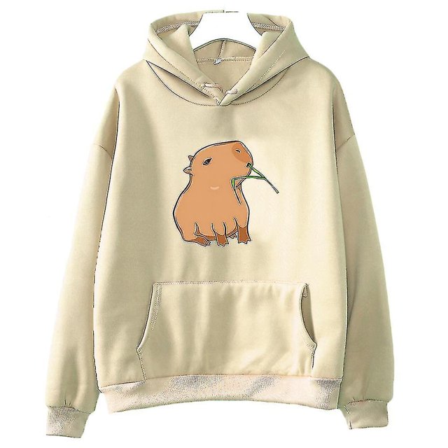 Sudadera con capucha divertida con estampado de capibara para mujer/hombre, Tops de dibujos animados Kawaii, sudadera para niñas, jerséis con capucha gráficos Harajuku de moda Unisex