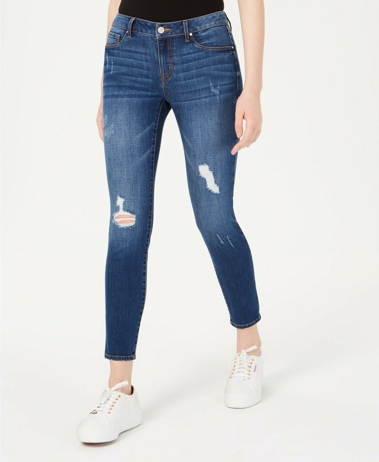 Rewash Juniors' Ripped Skinny Jeans 