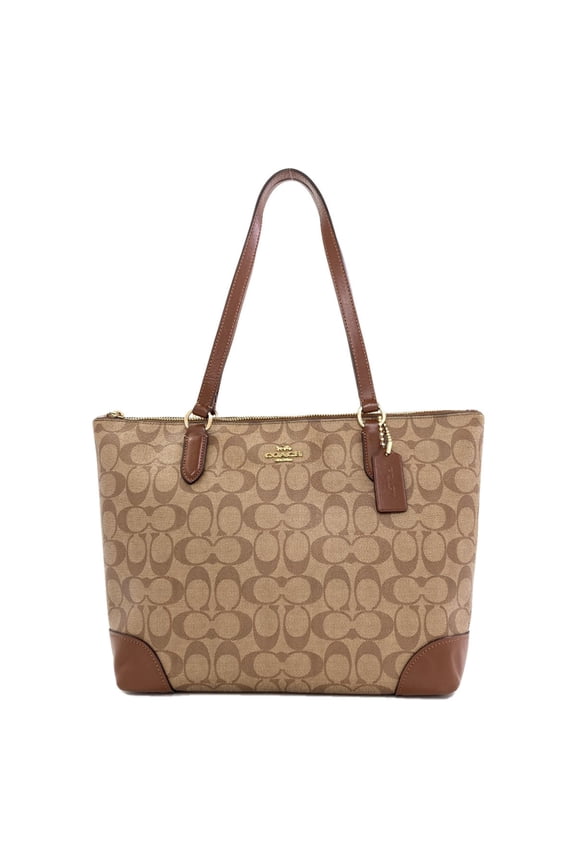 Pre-Owned Coach F29208 Signature Tote Bag PVC/Leather Women's COACH