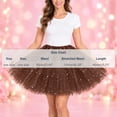 thumbnail image 4 of YTCAMLO Glitter Sequin Stars Tutu Skirt for Women Retro Layered Ballet Skirts 80's Elastic Tulle Skirt Lightweight Halloween Costume, 4 of 7