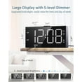 thumbnail image 3 of MEC Loud Alarm Clock with Bed Shaker for Heavy Sleeper,3-level Vibrating,Large Digits,Weekday/Weekend Mode,Dual Alarms for Hard of Hearing/Deaf, 5 Volume,Dimmer,USB Charger,Snooze,Battery Backup, 3 of 7