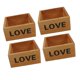 thumbnail image 1 of Chocolate Square Succulent Storage Boxes For Home Owners Featuring Vintage Aged Style, 1 of 4