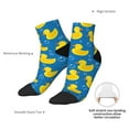 thumbnail image 6 of Pofeuu Rubber Duck Print 30cm Socks, Adult Running Hiking Socks for Youth and Adult, 6 of 7