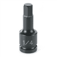 thumbnail image 2 of Grey Pneumatic 1/4" Drive x 3mm Hex Driver, 2 of 2