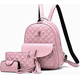 thumbnail image 1 of Mochila Back Pack Para Dama Kit 3 Piezas Rosas Malubero Malu1792, 1 of 3
