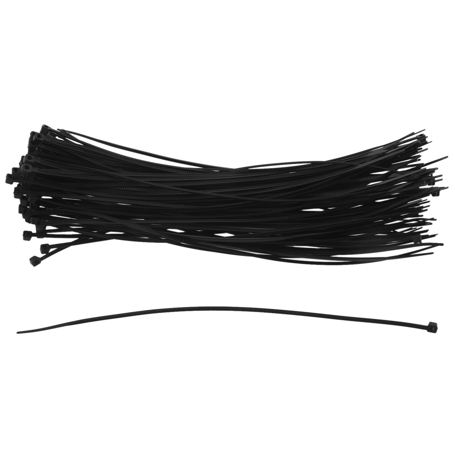 100 pc Black Nylon Plastic Lock Cable Ties Zip Wire Wrap Cords Tool 3 x 200 MM 