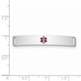 thumbnail image 2 of Sterling Silver Rhodium-plated Medical ID Plate XSM70, 2 of 2