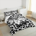 thumbnail image 4 of Homewish Retro Cheetah Pattern Bedding Comforter Set,Jungle Animal Leopard Twin Comforter Sets,Rustic Flower Floral Bedding Set For Men Women,Luxury Bedroom Decor,2-Piece, 4 of 9