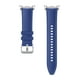 thumbnail image 2 of Correa de cuero vegano para Samsung Galaxy Watch 8 Hybrid, color azul marino, 2 of 5