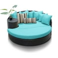thumbnail image 2 of TKC Newport Round Patio Wicker Daybed in Navy, 2 of 3