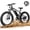 Black, variant on EBikes for Adults, 26\" Electric Mountain Bike with 48V 10.4Ah Battery, Max 28MPH Peak 1200W Hub Motor Electric Bicycle, 7-Speed（Red