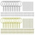 thumbnail image 1 of Llavero Anillo con Cadena 220 Piezas Anillos Divididos Accesorio de Llavero Desmontable Anillos de Llavero de Acero Anillos de Llavero para Llavero DIY para Manualidades DIY, 1 of 5