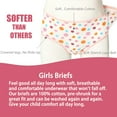 thumbnail image 4 of Hbhpov Girl's Cute Briefs Baby Super Cotton Underwear, 12 Pack , Sizes 2-12, 4 of 7