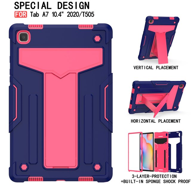 WIFKLSIIPG pour Samsung Galaxy Tab A7 10.4 T500/505 Étui pour Tablette Support Robuste Couverture Neuf