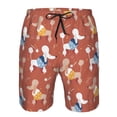 thumbnail image 4 of Naloa Cute Poodle Dog Men's Beach Shorts, Surfing shorts, Swim trunks, Quick Dry Swim Trunks for Surfing Beach Fun - Medium, 4 of 9