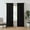 Black, variant on Brookyln Loom Solid 100% Cotton Percale Weave Rod Pocket Olive Green 2-Piece 50x96 Window Curtain Pair, Solid Casual themed, Adult Bedding, OEKO-TEX Certified