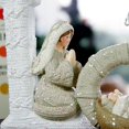 thumbnail image 2 of Decoración de letras en inglés de pesebre cristiano LOVE/FAMILY Decoración navideña de oficina beige, 2 of 5