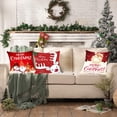 thumbnail image 2 of Lilixerw 18'' x 18'' Christmas Pillow Covers,Christmas Decorations Flax Throw Pillowcase,Perfect for Sofa Indoor Christmas Decoration, 2 of 6