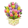 thumbnail image 1 of Weloille 3D Mothers Day Greeting Card, Flower Bouquet Stand Design Blessing Card with Handmade Envelope for Mothers Day Birthday Thanksgiving Holiday Gift, 1 of 8